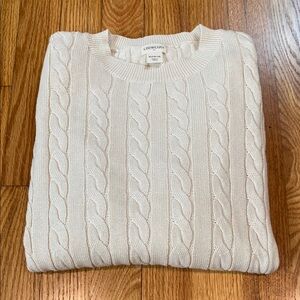 100% Cotton Cream Sweater